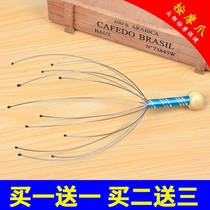 Shake sound with octopus soul extractor head scalp massager paw head massager