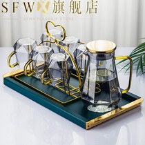 tea cup water cup living room home glass kettle cold kettle suit high temperature resistant modern minimalist upscale creative Nordic