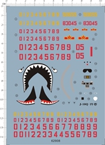 62908 Special full-plate J-10Q egg machine Shark mouth China flag J 10Q aircraft water sticker J10Q model