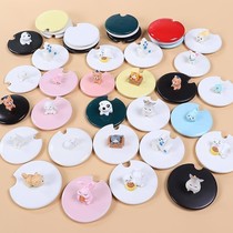Cup lid ceramic cup lid accessories water glass lid round cartoon universal mark cup lid glass lid single sell