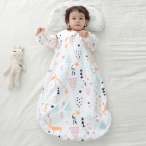 Baby Boy Sleeping Bag Removable Cuff Gauze Spring Autumn Winter New thin section thermostatic anti-kick quilt Baby Four Seasons universal