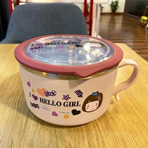 Childrens stainless steel elementary school childrens insulated lunch box to work portable sub-lunchbox with dining-separated kindergarten dining box