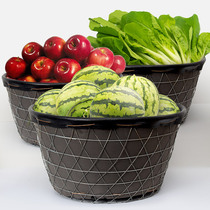 Lift watermelon basket Large wire basket Steel wire thickened fruit storage fruit basket stacking type packaging direct sales