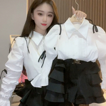 Fried Street Mother Daughter Dress Foreign Air White Shirt Fashion Suit 2022 Spring Dress New Girl Senior Sense Parenting Suit