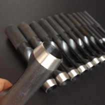 German black chrome vanadium steel belt punch 25-50mm round brewing mushroom leather punch rubber mask punch