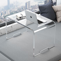 Acrylic desk tatami tea table light extravagant modern transparent floating window small table sitting ground short table bed computer desk