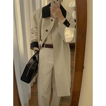Onew Studio Korean family female main ~ east gate windcoat jacket woman 23 new Inn wind in long style coat