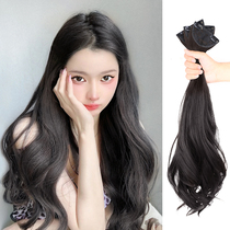 Wig female summer hair long hair invisible trace simulation of large wave connector output fluffy wig
