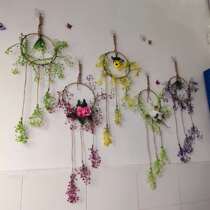 European milk tea shop wall decoration hanging pieces creative living room bedroom wall wall wall wall wall wall decoration iron flower