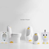 Series childrens small toilet ceramic early education cartoon toilet cute table basin small urine pocket