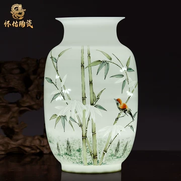 景德镇花瓶陶瓷大师手绘描金新中式-景德镇花瓶陶瓷大师手绘描金新中式