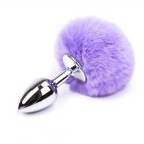 New Metal Rabbit Cat Dog Tail Out Anal Bolt Female Rear Court With Tail Fox Anal Plug Anal Adult Supplies