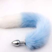 Discoloration Fox Anal Plug Dog Tail Crystal Glass Rear Vestibule Small Adult Sex Items Passion Utensils Cherry Fini