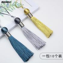 Curtain Tassel Pendant Suspended Tassel Decoration Hanging Ball Accessories Table Flag Curtain Head Hanging Beard Mantle Head Tassel Accessories A Package