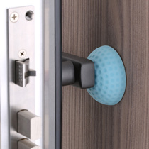 Anti-collision and punch-free new thickened silicone punch-free bathroom door handle door touch door blocker door top mute