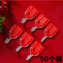 Wedding supplies wedding room layout red happy word adhesive hook wedding festive strong hook finishing utensils clothes and hats hook