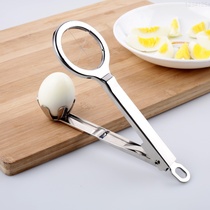 Thickened 304 stainless steel egg cutter pine flower egg splitter preserved egg 6 equal parts egg splitter color box