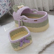 Handmade baby cradle bed newborn handcuff basket cloth strip diy material packaged pet nest customization