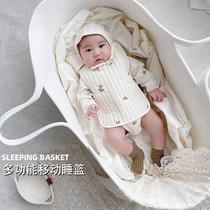 Newborn portable car cradle ins Korean baby carrying basket home going out sleeping basket baby hand carrying basket
