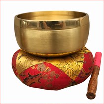 Meditation Instruments: Buddha Tools Brass Gong Taiwan Qing Buddha Hall chanting chanting Buddha Bronze Qing 5-inch fine Sha Guangqing