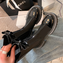 Genuine leather mesh yarn cool boots Hollowed-out Martin Boots Woman Summer Thin butterfly knot white short boots Spring and autumn thick bottom mesh boots