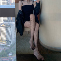 Japan thick wood net red fishing net jk black silk socks spicy lap pants socks thin black alphabet