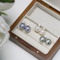 Shijia imported crystal pearls are so many hemp Australian shell earrings with diamonds light luxury niche simple female earrings