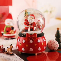Christmas Gift Water Crystal Ball Music Box Rotating Snowflake Children Girls Girl Birthday Santa Eight Soundbox Gifts
