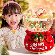 Christmas Music Box Childrens Eight Soundboxes Water Crystal Ball Girls Birthday Gifts Snowflake Glass Little Girl Swing Pieces
