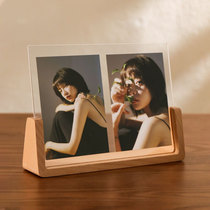 Photo frame table washing photo custom diy made into photo album frame plus printing 8 inch acrylic display frame solid wood