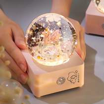 Birthday Gift Water Crystal Ball Send Girl Girlfriends Senior Sensation Christmas Practical Unicorn Small Swing Piece