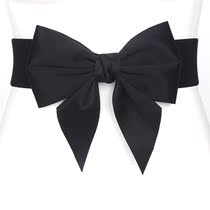 With skirt belt new fashion large cotton bowknot belt elastic girdle all-match dress elastic belt
