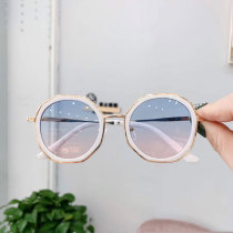 Banana Lower Baby Sunglasses Fashion Sunglasses Fashion Sunglasses Male and female Child Anti-UV Princess Personality Cute