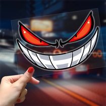 Devil eyes car stickers personalized expression stickers electric motorcycle motorcycle head reflective stickers waterproof decorative stickers