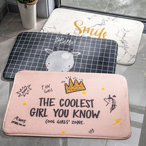 Cartoon entrance mat door mat carpet bedroom door mat toilet bathroom non-slip mat household absorbent foot mat