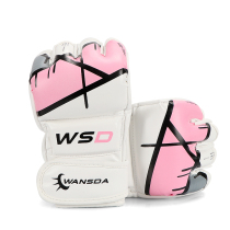 Boxing Gloves Half Finger MMA Adult Professional Sanda Muay Thai UFC Free Fight Sandbag Training Split Finger Gloves