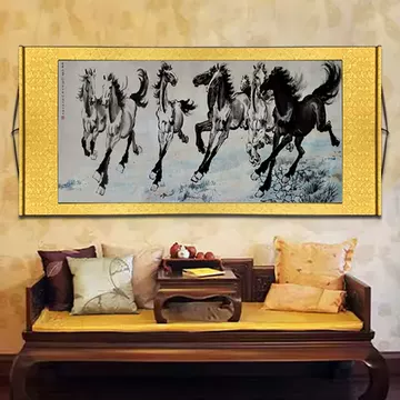 徐悲鸿八骏图挂画-徐悲鸿八骏图挂画促销价格、徐悲鸿八骏图挂画品牌- 淘宝