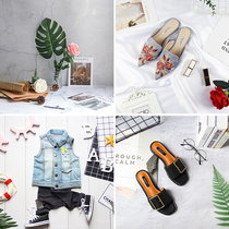 European and American ins photo props gourmet shooting background cloth Jade photography shoes bag underwear cosmetics decoration set