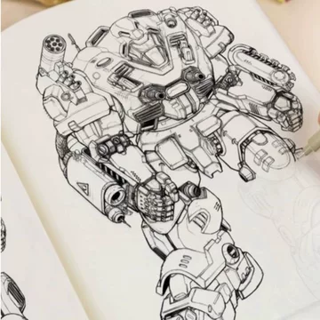 素描画2点 机器人素描画-机器人素描画促销价格、机器人素描画品牌- 淘宝