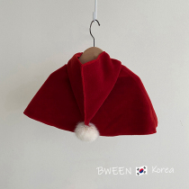 Korean childrens clothing female baby cloak Cape 21 autumn and winter foreign baby clothes one year old Hundred Day banquet shawl New year dress