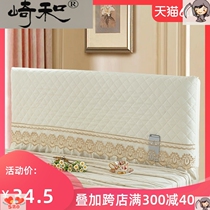 New simple fabric clip cotton all-inclusive elastic bedside wooden bed leather bed lace headgear Korean Backrest Cover