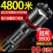 New Charged Led Flashlight Usb Charged Super Bright Far Shot Small Mini Portable Multifunction Home Durable Lamp