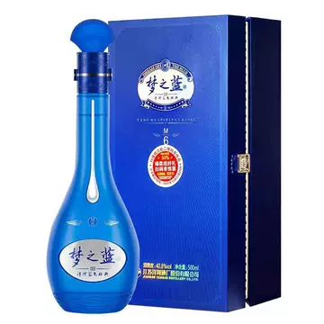 【新品未開封】梦之藍 40.8度 550ml (白酒) 洋河40.8度蓝色经典梦3浓香型白酒500ml（40.8%）【出口版】_500
