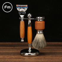 Old-fashioned manual shave knife gift box suit razors German quality 5 knife blade double face vintage scraping face knife