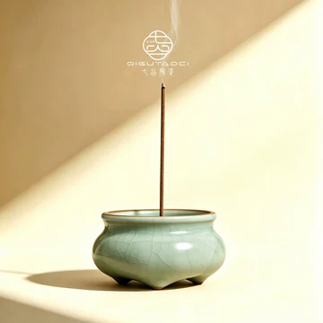 汝窯天青釉三足香薫炉 陶磁薫香炉 香道具 装飾品 現代工芸品 置物 香炉汝窑-香炉汝窑促销价格、香炉汝窑品牌- 淘宝