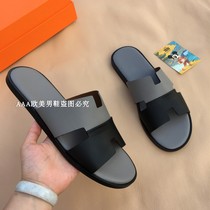 European Station Collage New Spring Summer Fashion Casual Genuine Leather Tug Flatbed flat bottom lined with sandals outwear