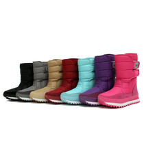 Minus 40 Harbin snow boots super thick mens and womens waterproof non-slip mid-tube boots thickened and velvet Mohe Snow Township tourism