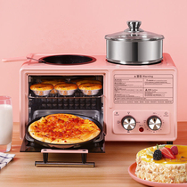 Four-in-one breakfast machine home 8-liter multifunctional four-stove one-in-one mini mini oven toast toaster