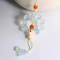 Mobile phone lanyard Chinese wind jade rabbit mobile phone chain gift girls girlfriends bag ornaments exquisite cute key chain