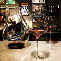 Household large red wine glass set European wine glass goblet Crystal glass red wine wake-up wine 6pcs